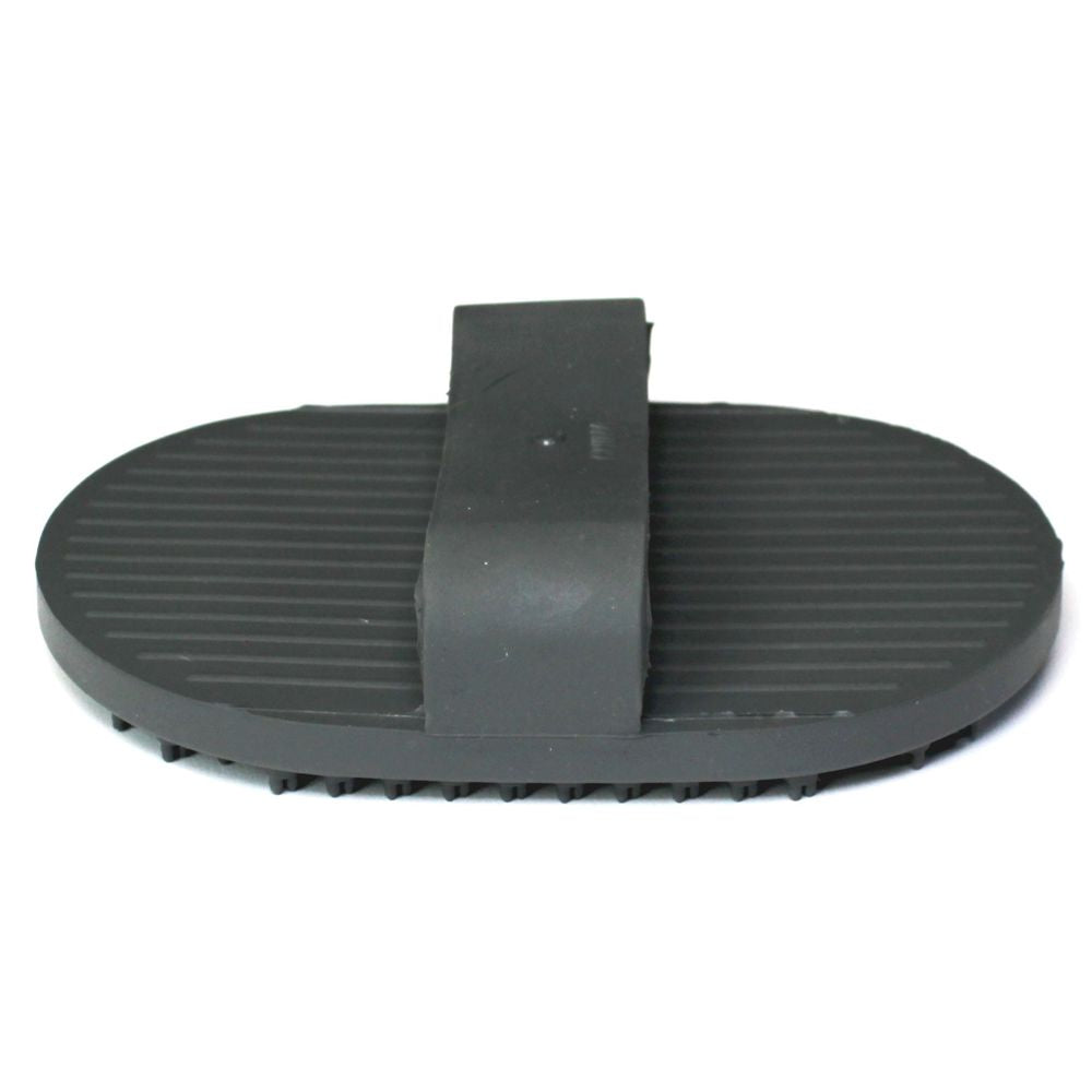 Karlie Gummistriegel oval grau - Handbürste Massagebürste Striegel Pflegebürste