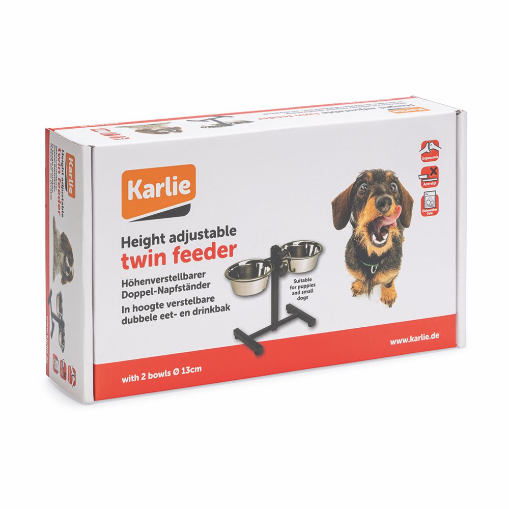 Karlie Napfständer höhenverstellbar - S