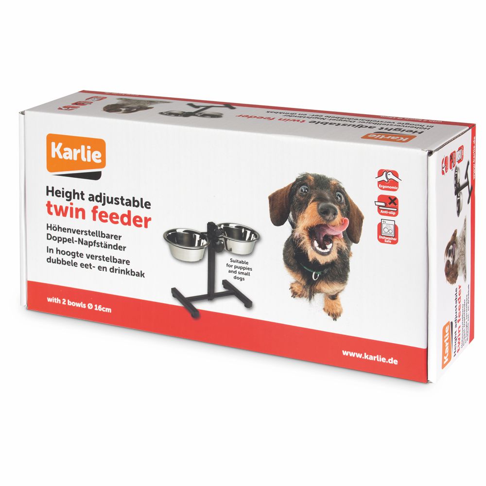 Karlie Napfständer höhenverstellbar - M