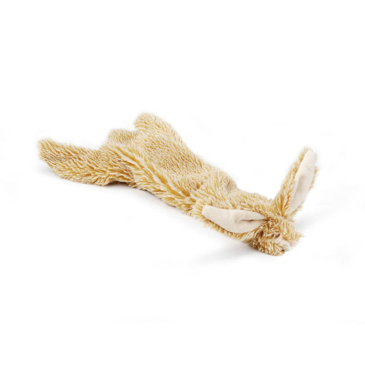 Karlie Plüsch-Hundespielzeug Flatinos Hase Spielzeug mit Squeaker Kuscheltier