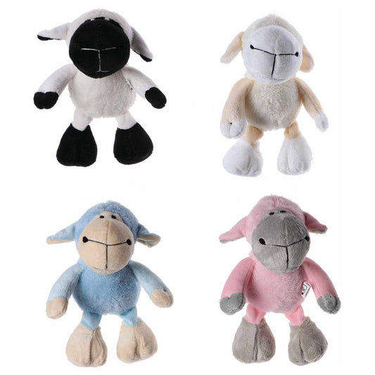 Karlie Plüsch-Hundespielzeug Schäfchen Schaf Spielzeug mit Squeaker Kuscheltier
