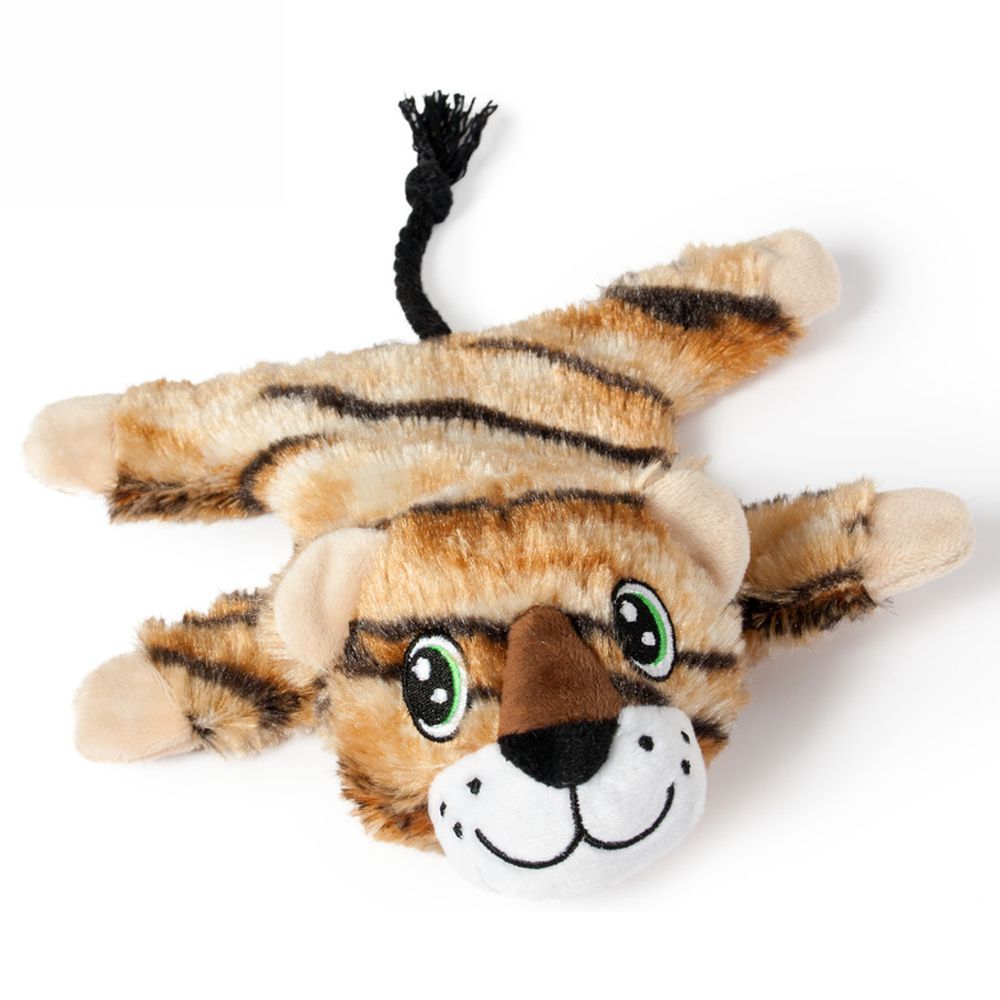 Karlie Plüsch-Hundespielzeug Leopard/Tiger/Zebra Spielzeug Kuscheltier Quitschie