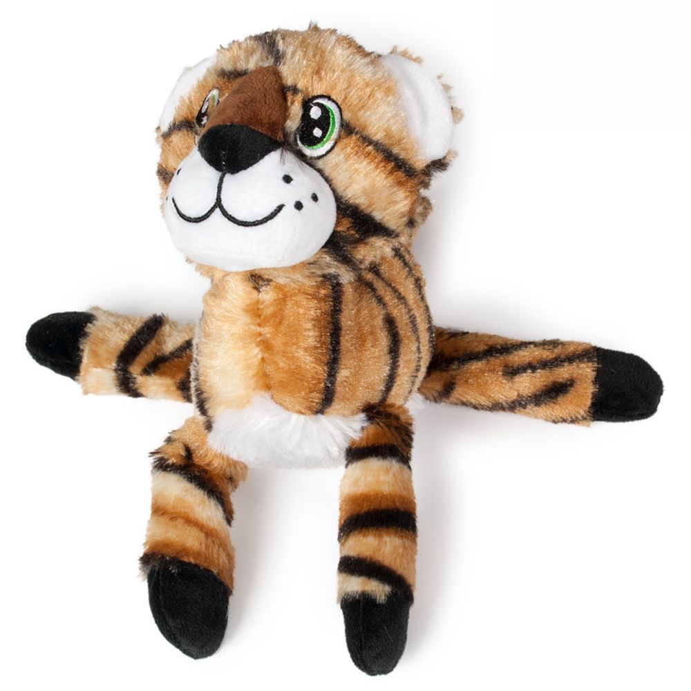 Karlie Plüsch-Hundespielzeug Leopard/Tiger/Zebra Spielzeug Kuscheltier Quitschie