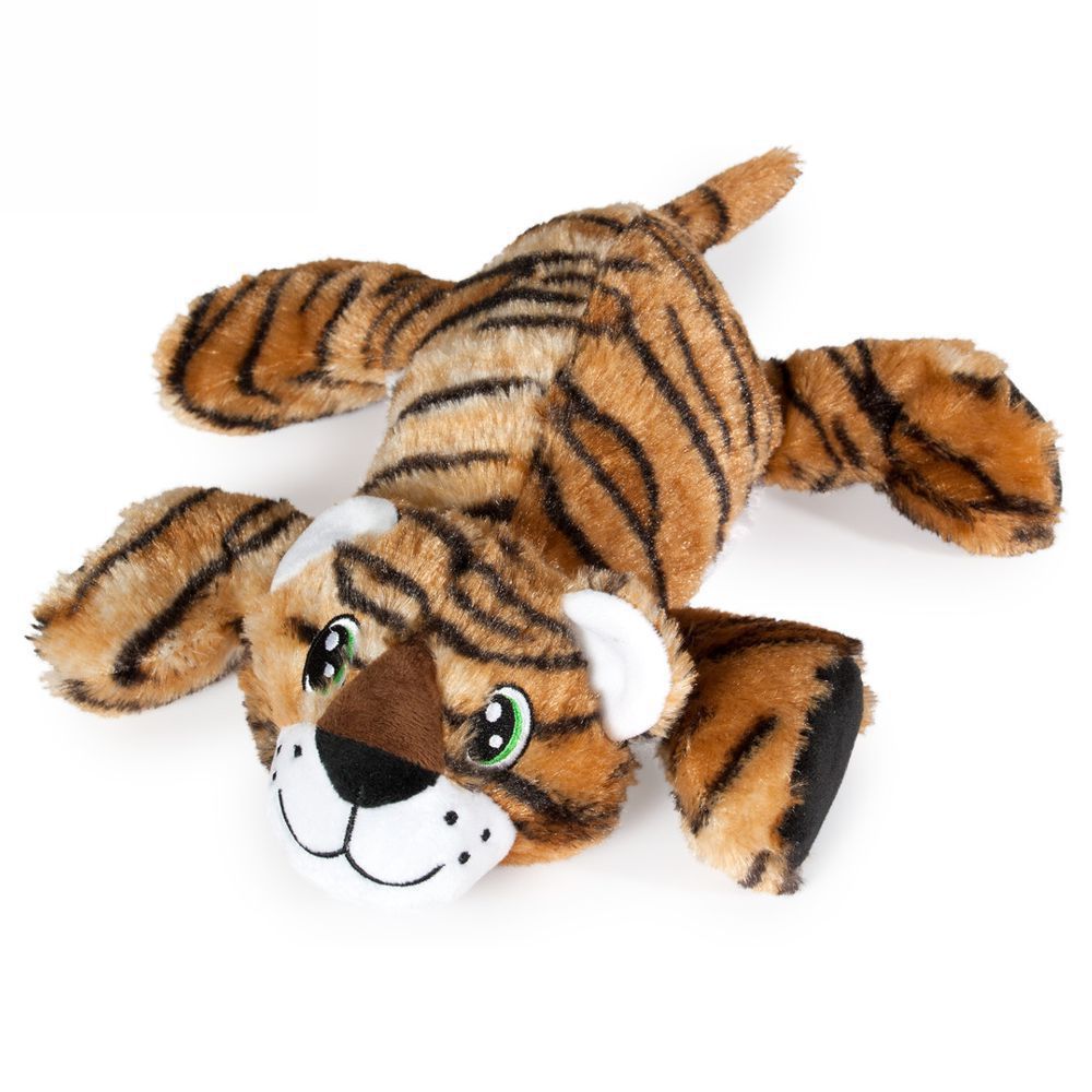 Karlie Plüsch-Hundespielzeug Leopard/Tiger/Zebra Spielzeug Kuscheltier Quitschie