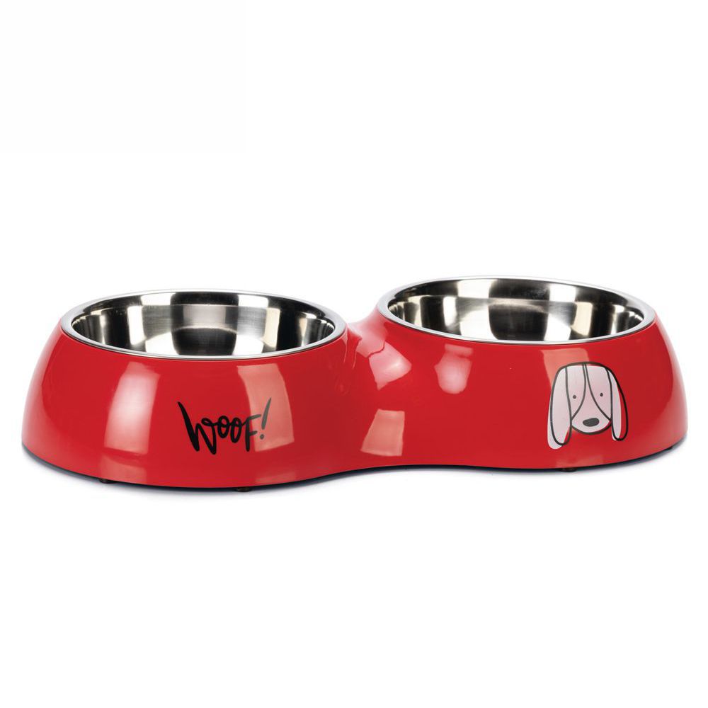 Karlie Hundenapf JAIRO Edelstahl - rot - Fressnapf Futternapf Wassernapf