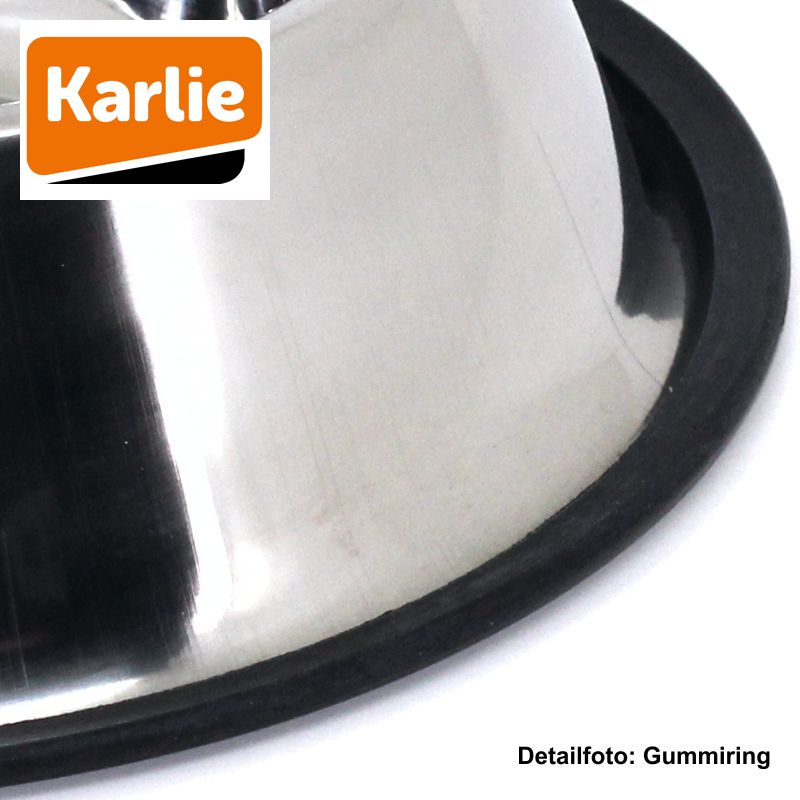 Karlie Edelstahl Futternapf - Wassernapf Fressnapf Reisenapf Hunde/Katzen Napf