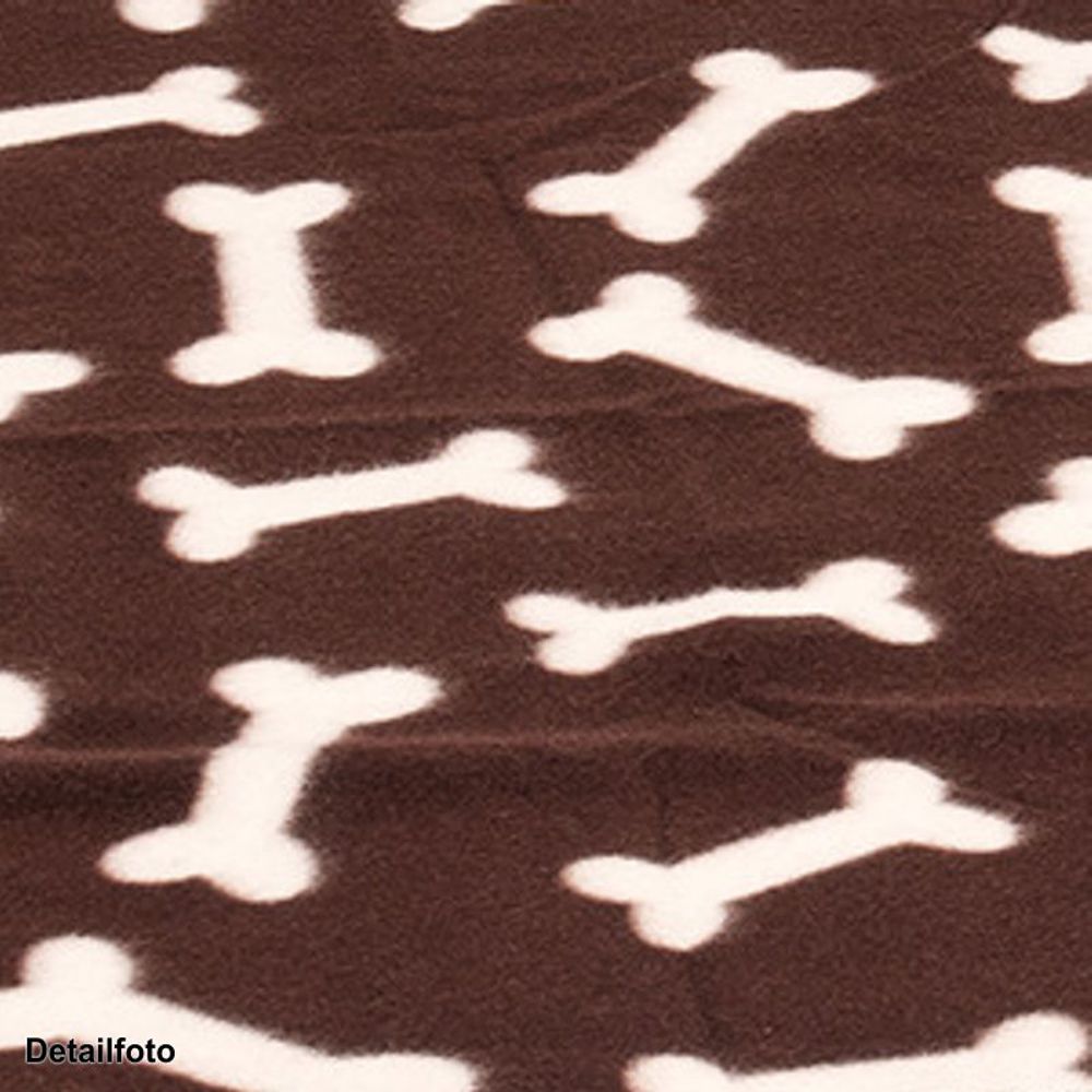 Karlie Hunde Fleecedecke schwarz/braun/grau Hundedecke Kuscheldecke Schutzdecke