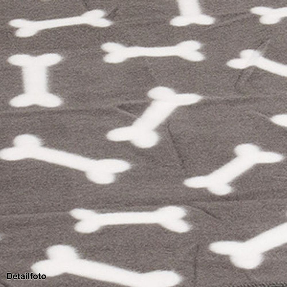 Karlie Hunde Fleecedecke schwarz/braun/grau Hundedecke Kuscheldecke Schutzdecke