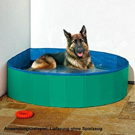 Karlie DOGGY POOL 80/120/160 cm Durchmesser - blau/grün - Hundepool Swimmingpool