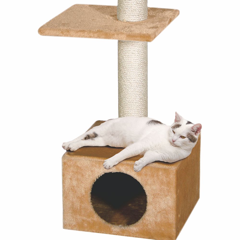 Karlie Katzen Kratzbaum SMARAGD - 35 x 35 x 103 cm - Sisal Kratzstamm Katzenbaum