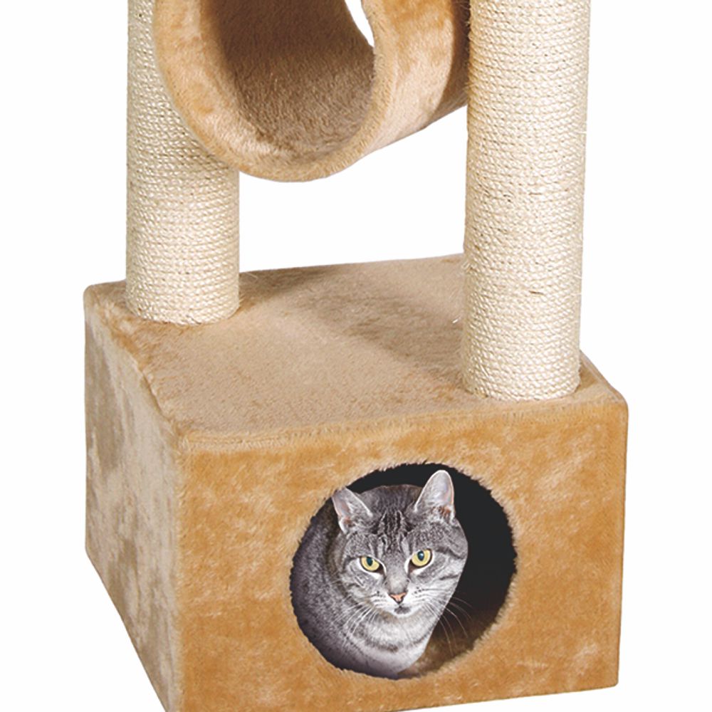 Karlie Katzen Kratzbaum VIOLA - 35 x 35 x 103 cm - Sisal Kratzstamm Katzenbaum