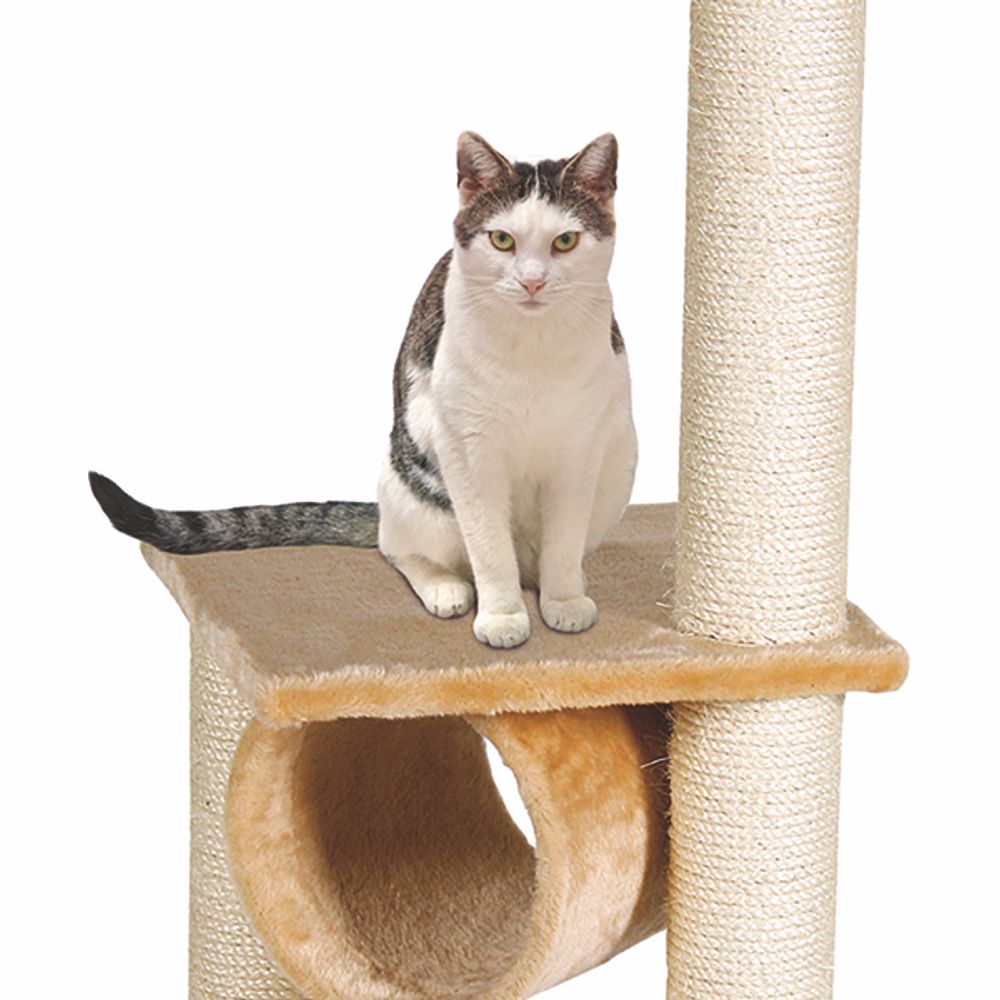 Karlie Katzen Kratzbaum VIOLA - 35 x 35 x 103 cm - Sisal Kratzstamm Katzenbaum