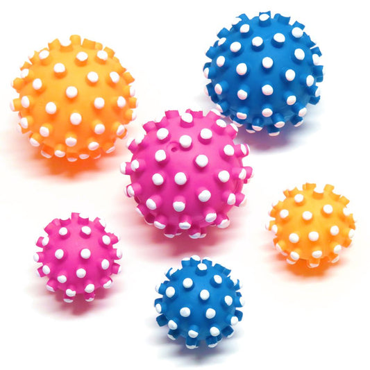 Karlie Vinyl Igelball - Hundespiel Noppenball Wurfspiel Ball Gummiball Spielzeug