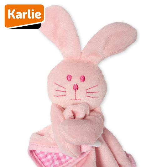 Karlie Plüsch Welpenspielzeug mit Schmusedecke - Puppy Spielzeug mit Squeaker