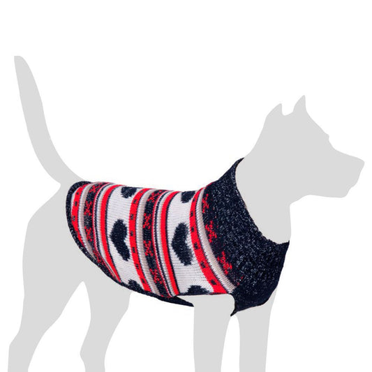 Karlie Hundepullover HEARTS - Hundejacke XS-L Hundemantel Pullover für Hund