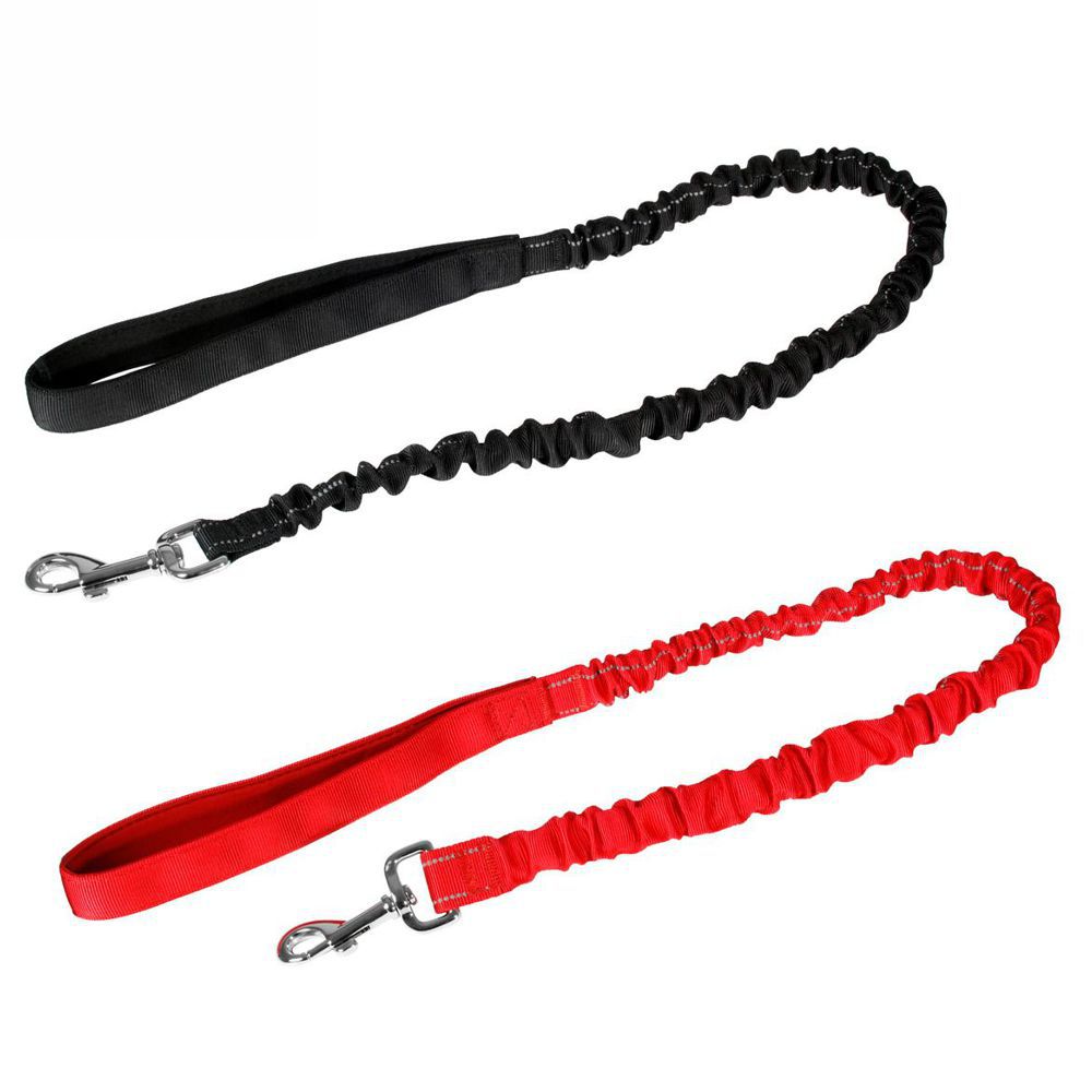 Karlie Leine STRETCH - rot & schwarz - dehnbar 90-120 cm lang - Nylon Hundeleine