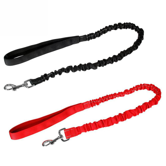 Karlie Leine STRETCH - rot & schwarz - dehnbar 90-120 cm lang - Nylon Hundeleine