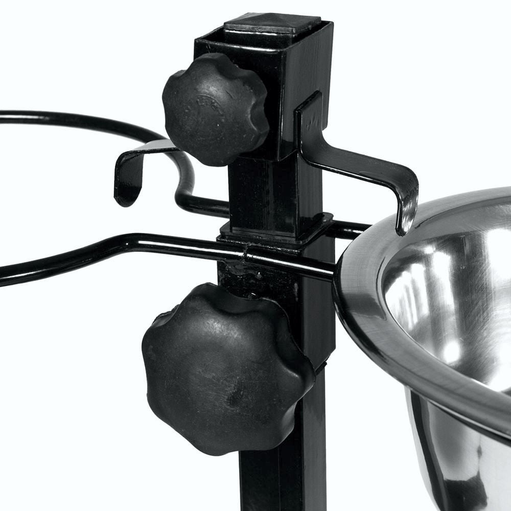 Karlie Napfständer höhenverstellbar - Edelstahl Doppelnapf Wassernapf Fressnapf