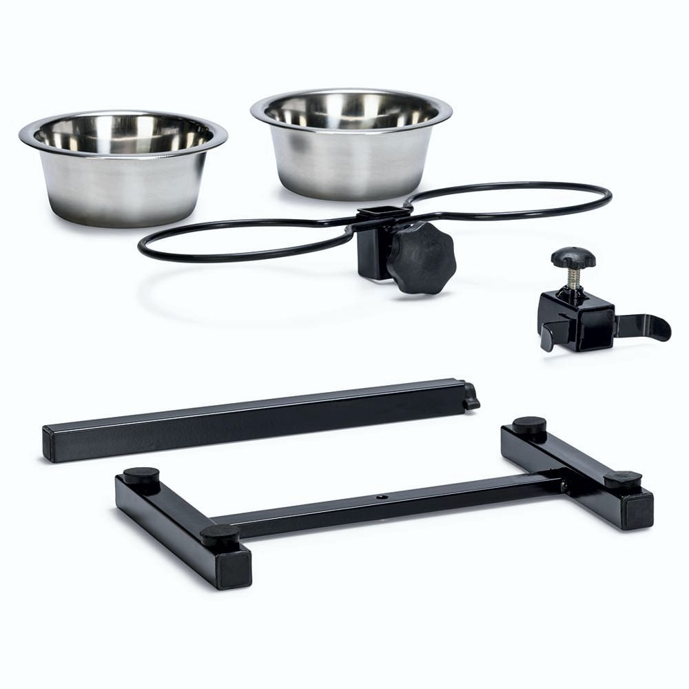 Karlie Napfständer höhenverstellbar - Edelstahl Doppelnapf Wassernapf Fressnapf