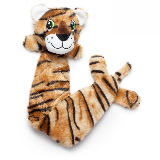 Karlie Plüsch-Hundespielzeug Leopard/Tiger/Zebra Spielzeug Kuscheltier Quitschie