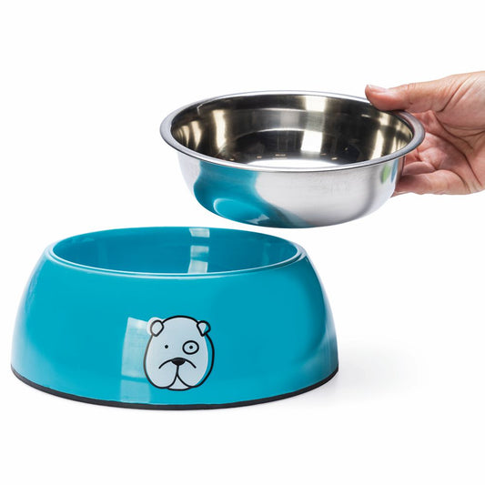 Karlie Hundenapf TYLER Edelstahl - türkis - Fressnapf Futternapf Wassernapf