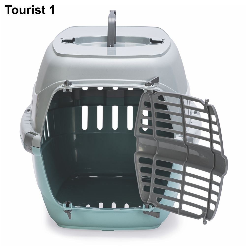 Karlie Transportbox Eco TOURIST - Katze Hund Nager - Tragebox Hundebox recycelt