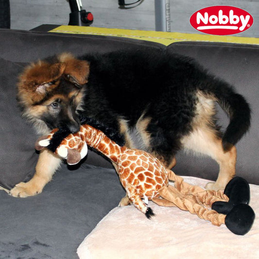 Nobby Plüsch-Hundespielzeug Giraffe 72 cm groß Plüschspielzeug Hund mit Squeaker