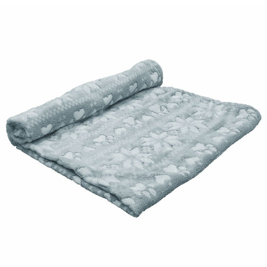 Nobby XMAS Fleecedecke FLOKON grau 70x100cm Hundedecke Kuscheldecke Schutzdecke