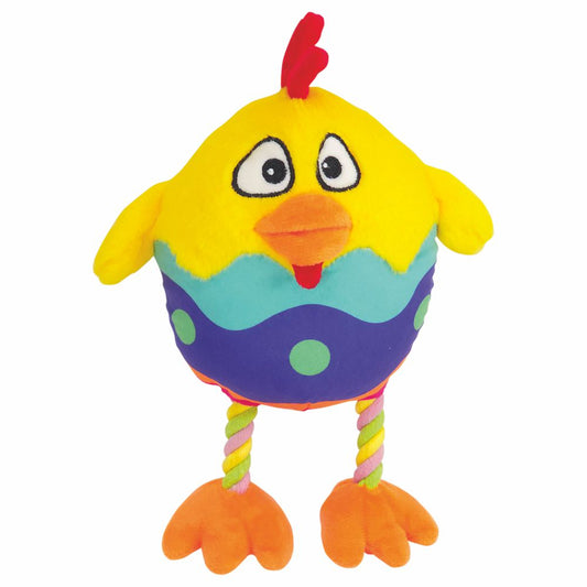 Nobby Plüsch-Hundespielzeug Küken im Osterei - 20 cm - Ostern Plüschspielzeug