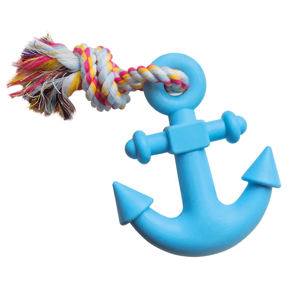 Nobby TPR Wasserspielzeug FLOATING - Anker mit Seil - Apportierspielzeug