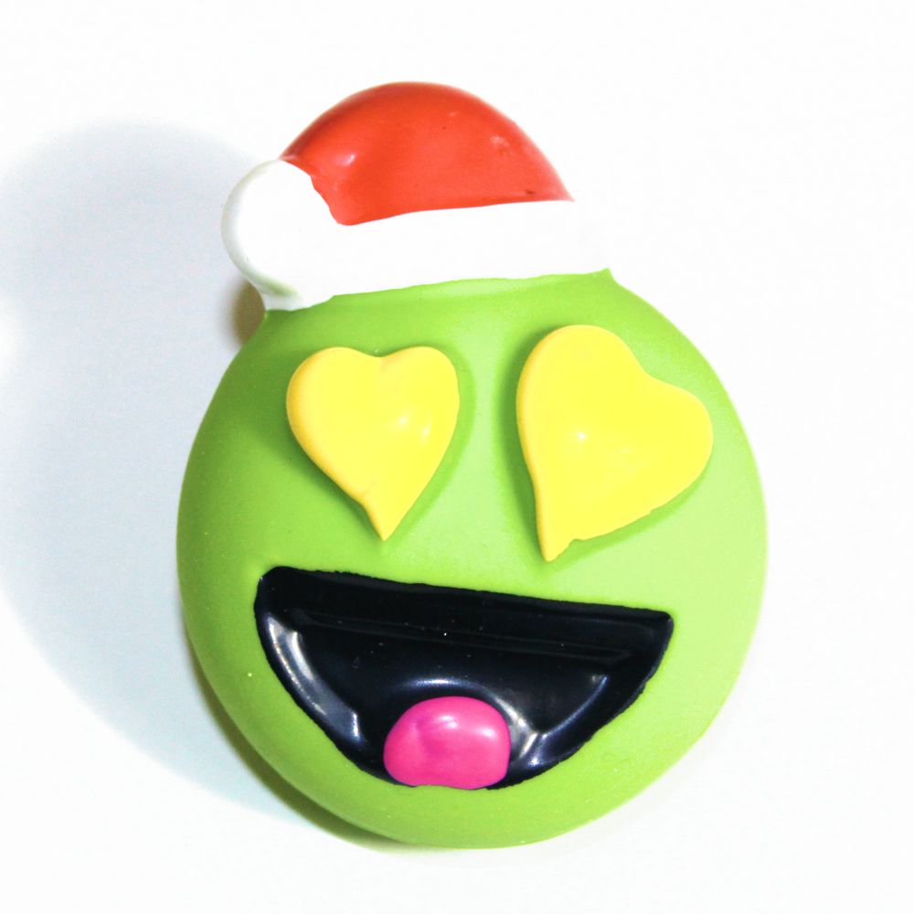 Nobby XMAS Latex Hundespielzeug SMILEY - grün