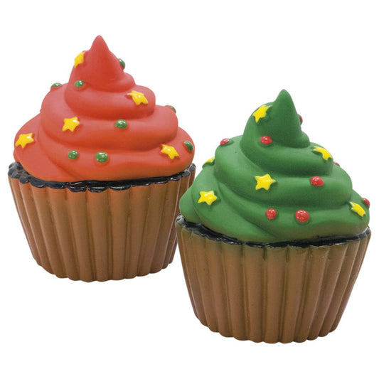 Nobby XMAS Latex Hundespielzeug MUFFIN - quietscht - Apportierspiel Weihnachten