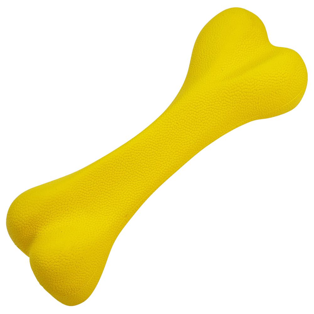 Nobby Vollgummi Knochen - Größe L / gelb