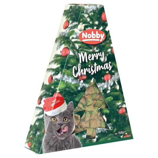 Nobby XMAS Snack Box für Katzen - Hähnchen Garnele Catnip - Weihnachtssnacks