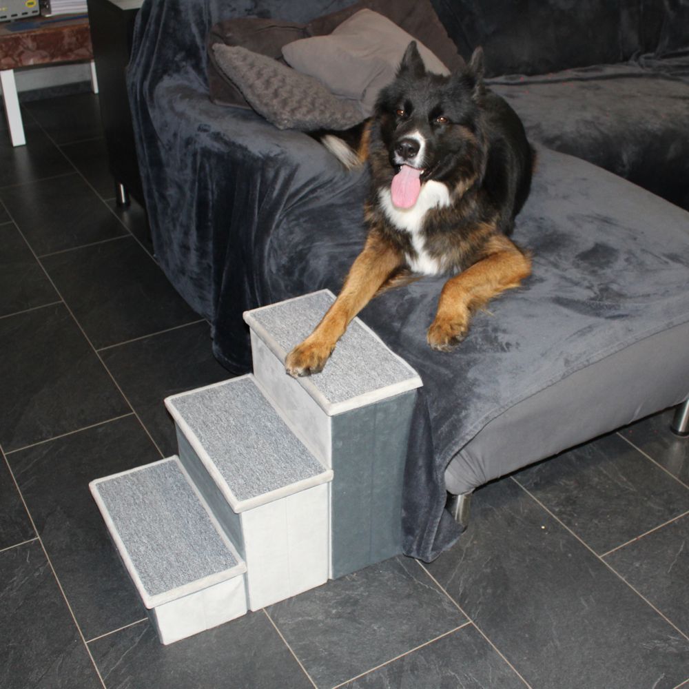 Nobby Hundetreppe SCADA - 44 cm hoch - Tiertreppe für Hunde und Katzen bis 50 kg