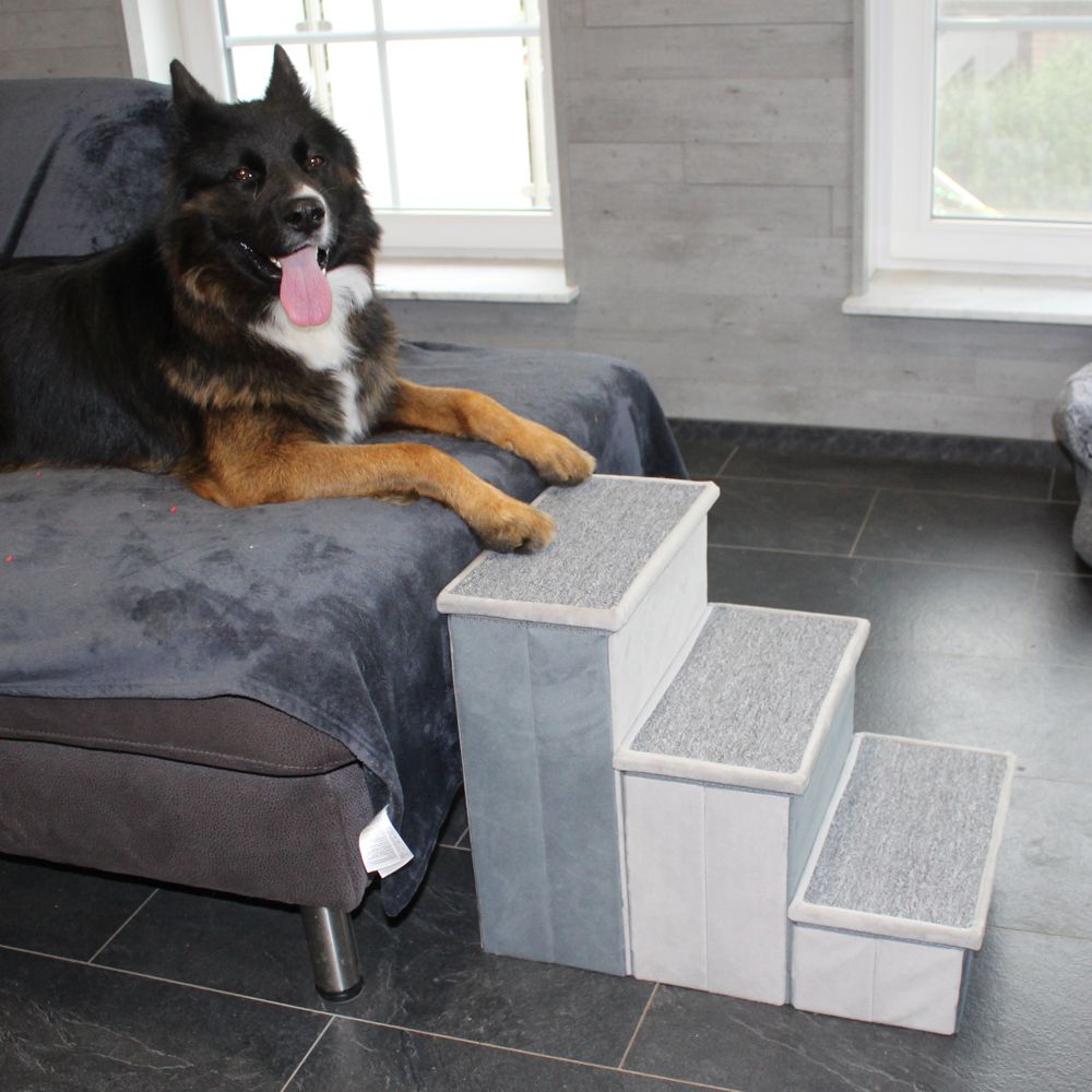 Nobby Hundetreppe SCADA - 44 cm hoch - Tiertreppe für Hunde und Katzen bis 50 kg