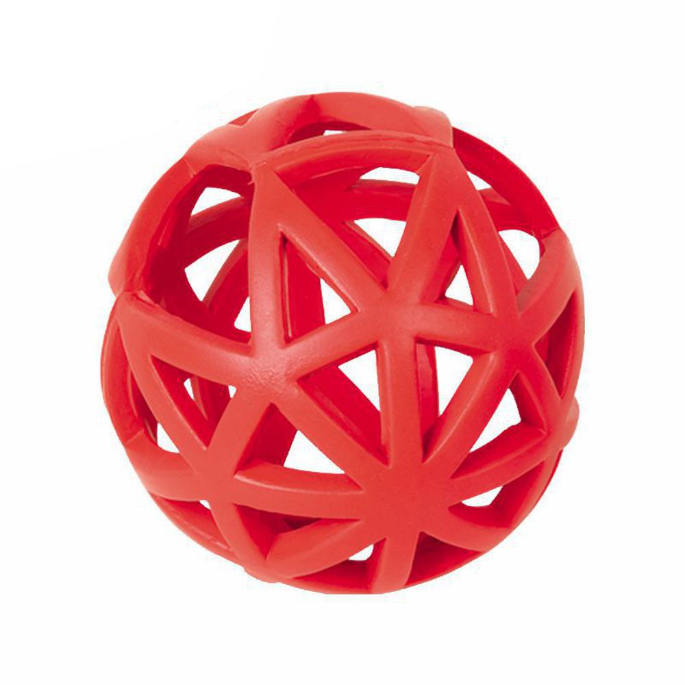 Nobby Vollgummi Spielzeug Gitterball - Hundespiel Kauspielzeug Ball Gummiball