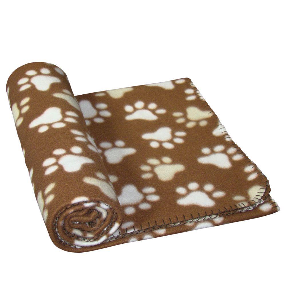 Nobby Fleecedecke grau/schwarz/beige/braun - Hundedecke Kuscheldecke Schutzdecke