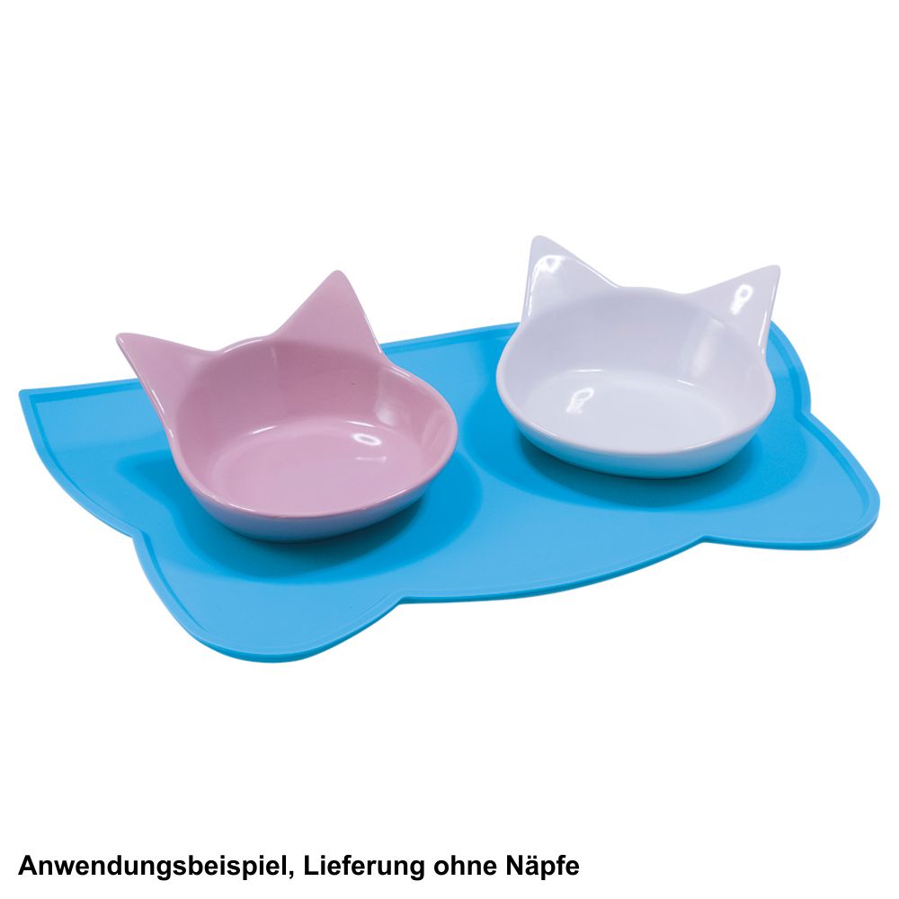 Nobby Silikon Napfunterlage GATO - Matte für Futter/Wasser Hunde Katzen Welpen