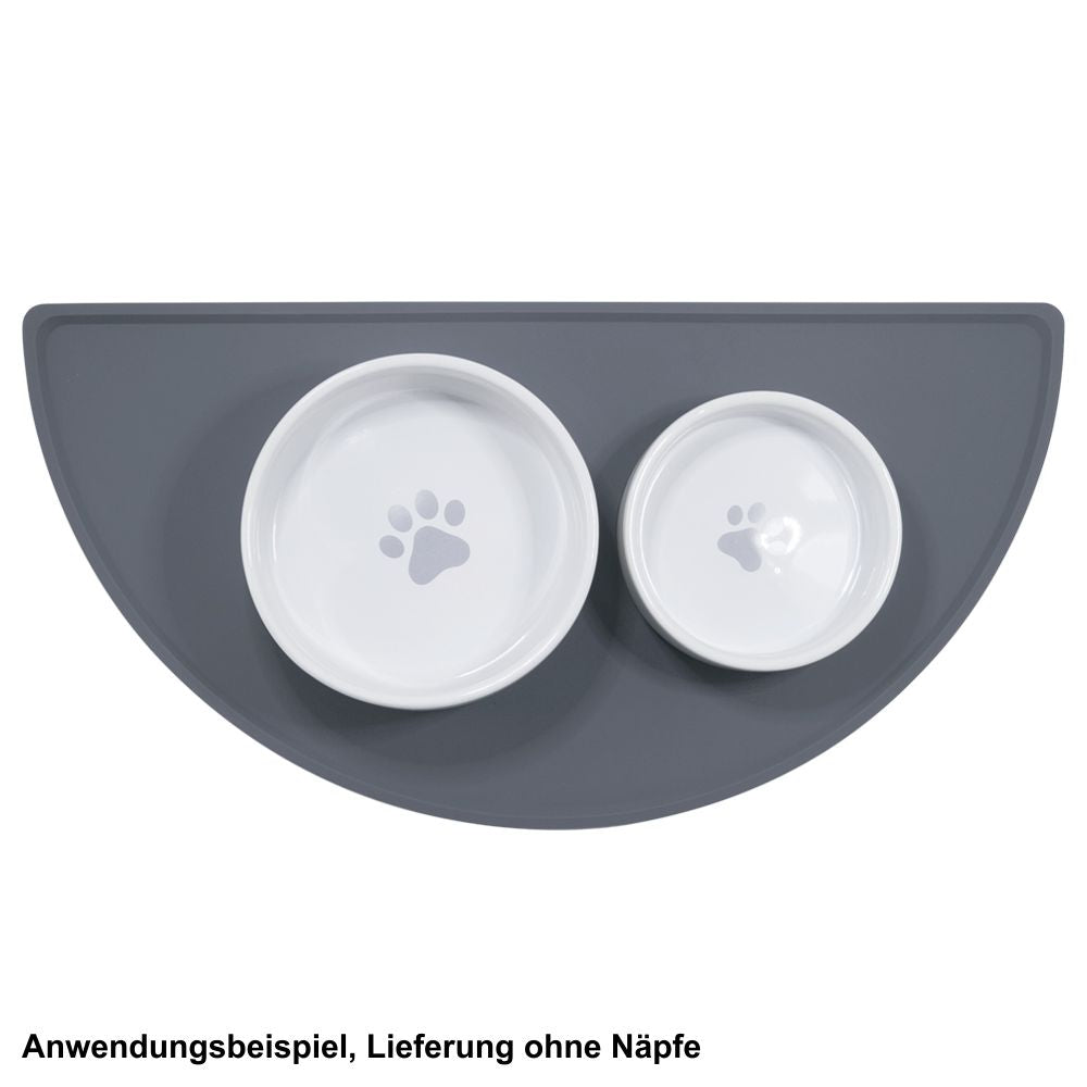 Nobby Silikon Napfunterlage LUNA - Matte für Futter/Wasser Hunde Katzen Welpen