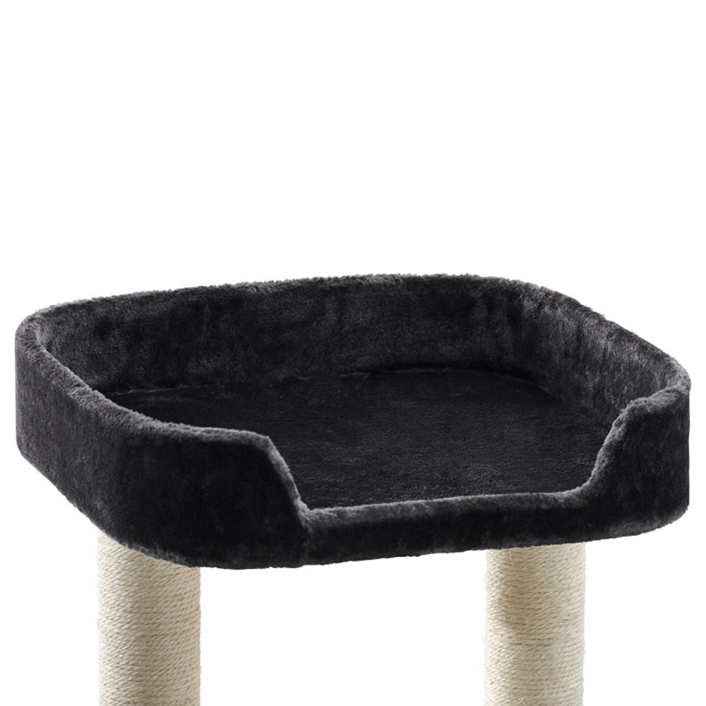 Nobby Katzen Kratzbaum Classic ZADA - 50 x 50 x 145 cm - Plüsch Höhle Hängematte