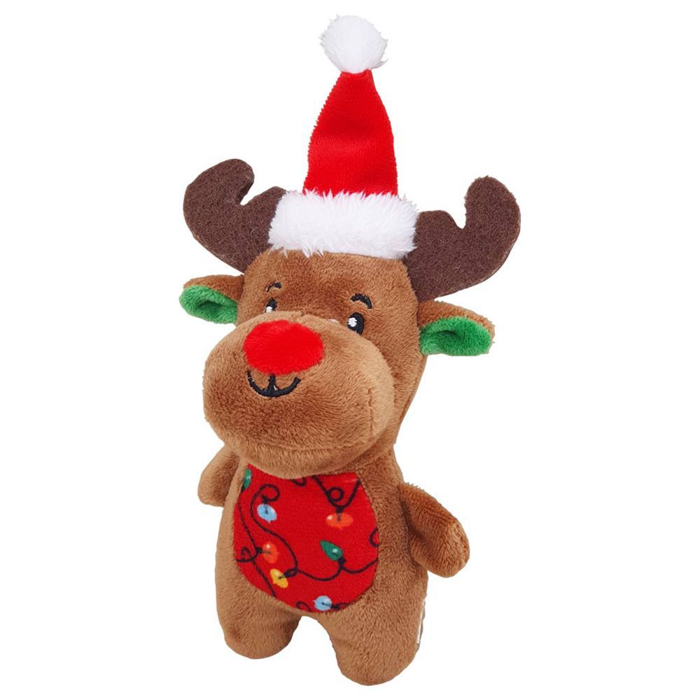 Nobby XMAS Plüsch Hundespielzeug - Weihnachtselch 20 cm - Elch Spielzeug Hund