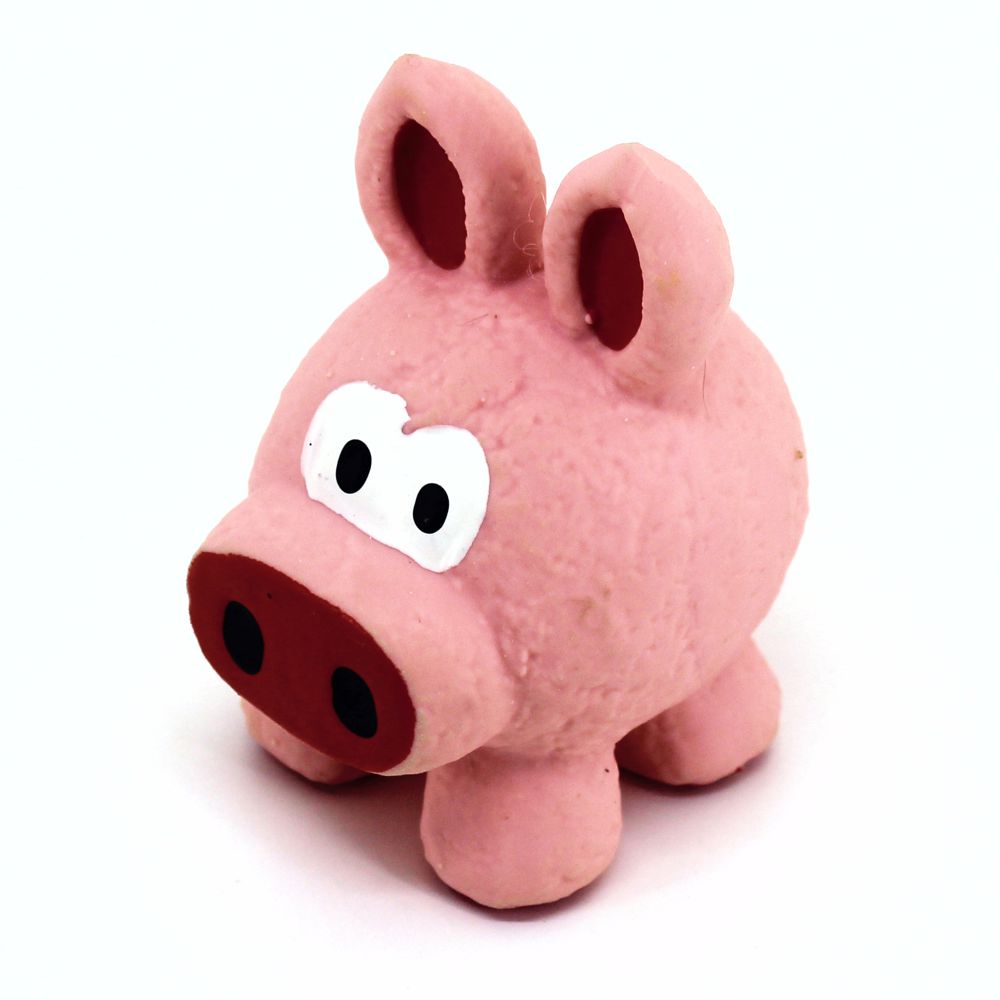 Nobby Latex Coole Sau - 9 cm - Hundespiel Apportierspiel Spielzeug - Quietscher