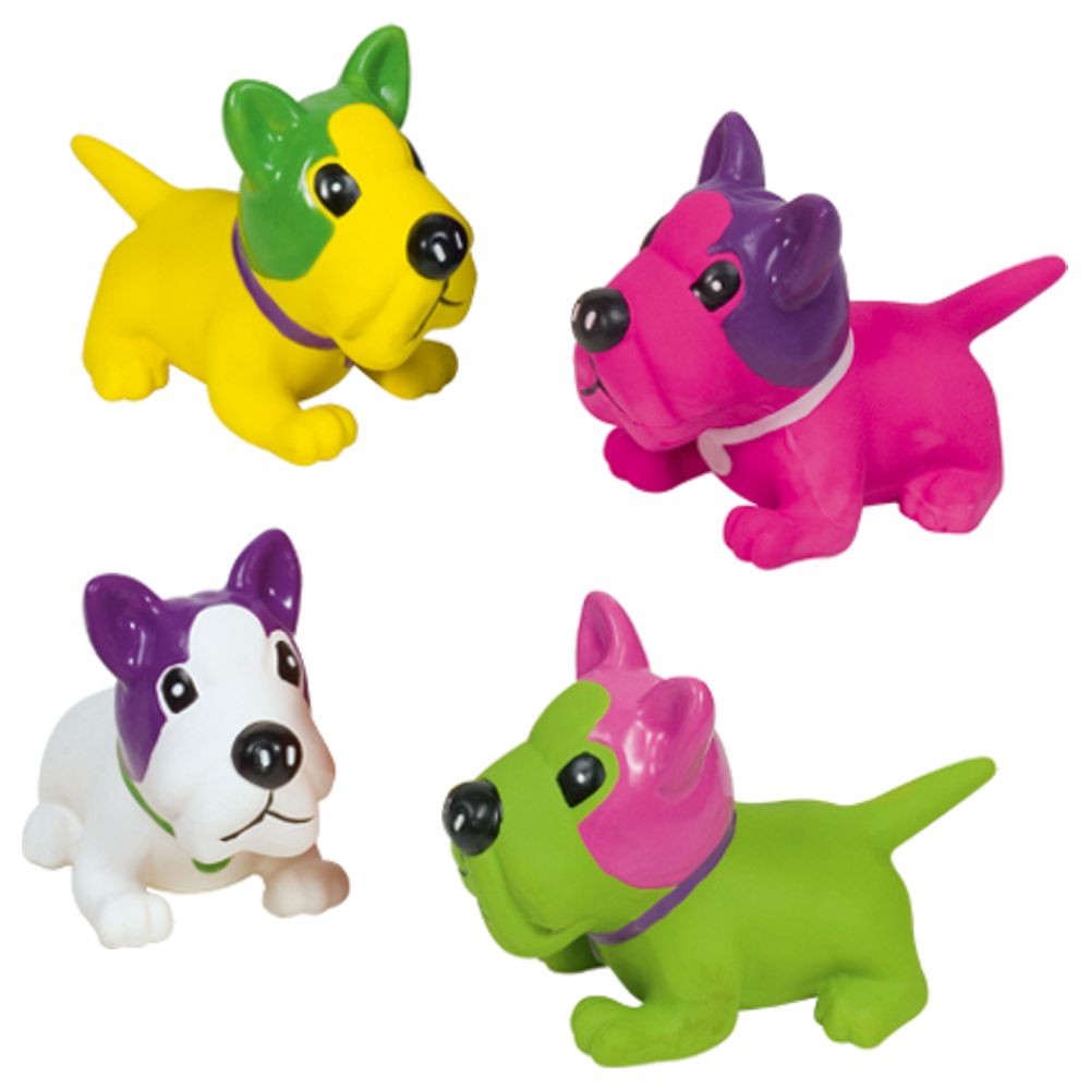 Nobby Latex Hundespielzeug - bunte Tierfiguren - Spielfigur für Hund - quitscht