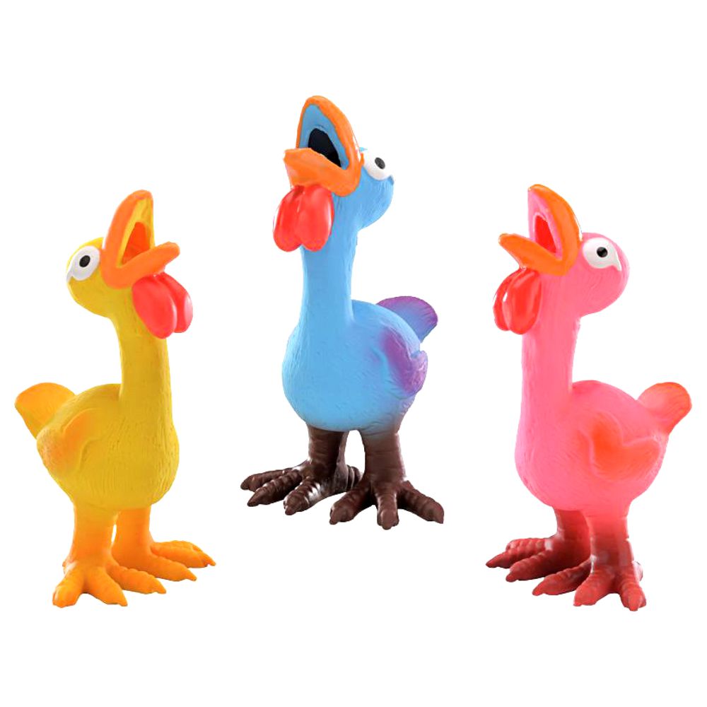 Nobby Hundespielzeug KÜKEN - Latex Hahn Huhn - Apportierspiel für Hund - quietscht