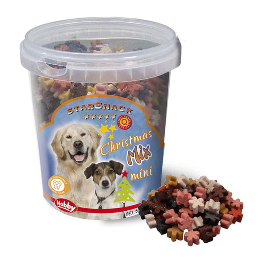 Nobby Starsnack Christmas-Mix mini - Fisch/Fleisch/Getreide Leckerli weich 500g
