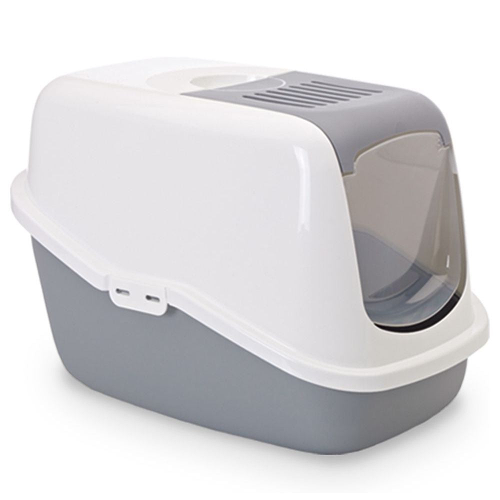 Savic Katzentoilette NESTOR - grau-weiß