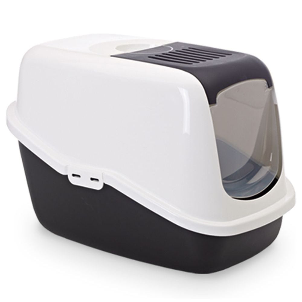 Savic Katzentoilette NESTOR - schwarz-weiß