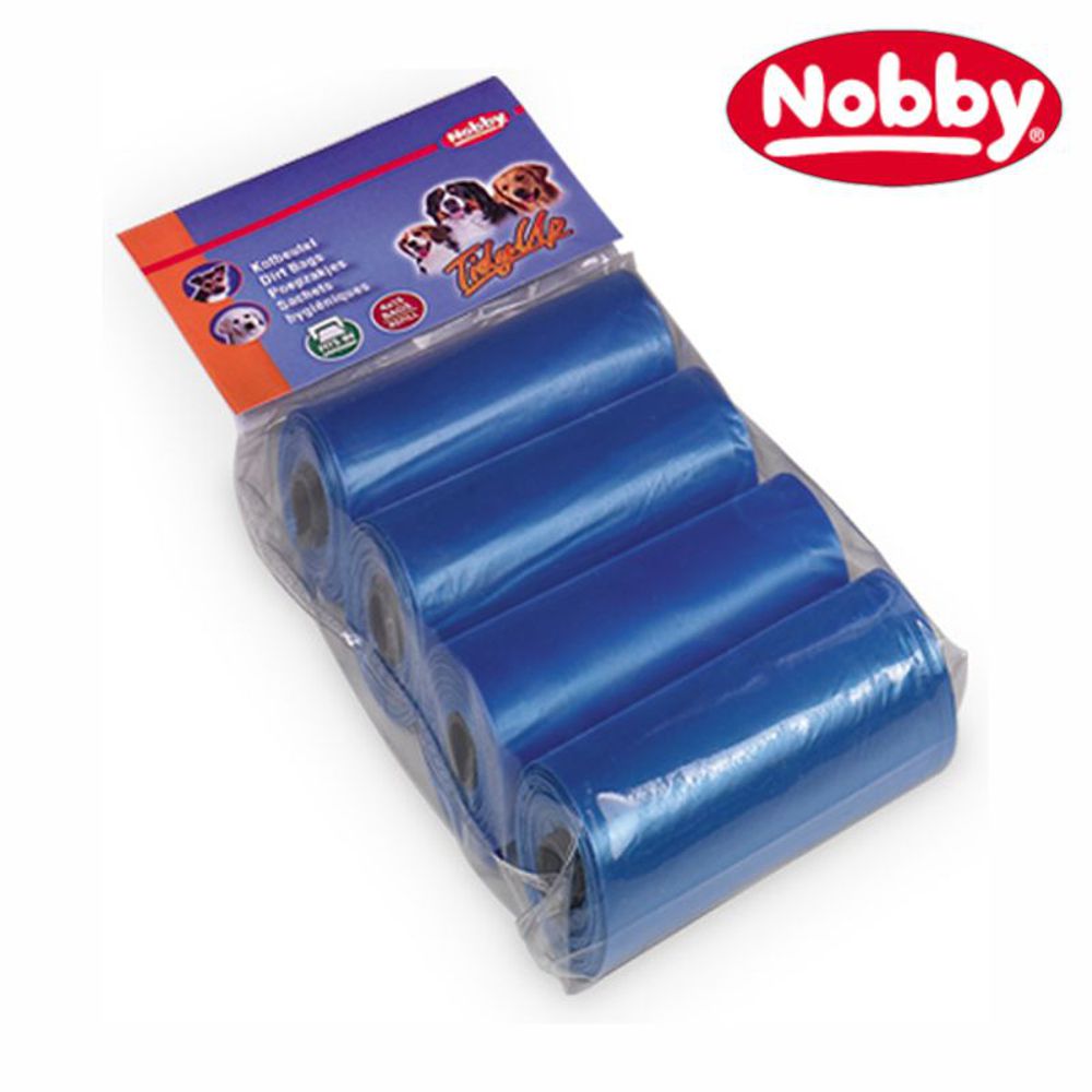 Nobby TidyUp Kotbeutel - 60 Stück Vorratspack - 4 Rollen je 15 Beutel Kottüten