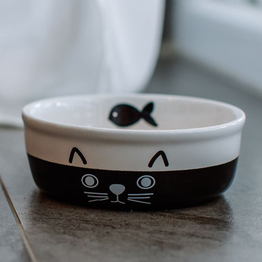 Nobby Keramik-Schale FACE für Katzen - Milchschale Futternapf Fressnapf Napf